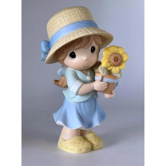 Other - **SOLD** Precious Moments Girl with Sunflower Pot Figurine